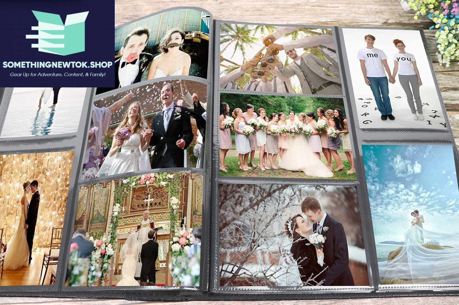 Photo Album 4X6 600 Photos Black Pages Large Capacity Leather Cover Memo Album Wedding Family Photo Albums Holds 600 Horizontal and Vertical Photos (600 Pockets-Diamond White)