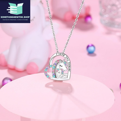 to My Daughter/Granddaughter/Niece Unicorn Necklace, Birthday Christmas Valentines Day Gifts